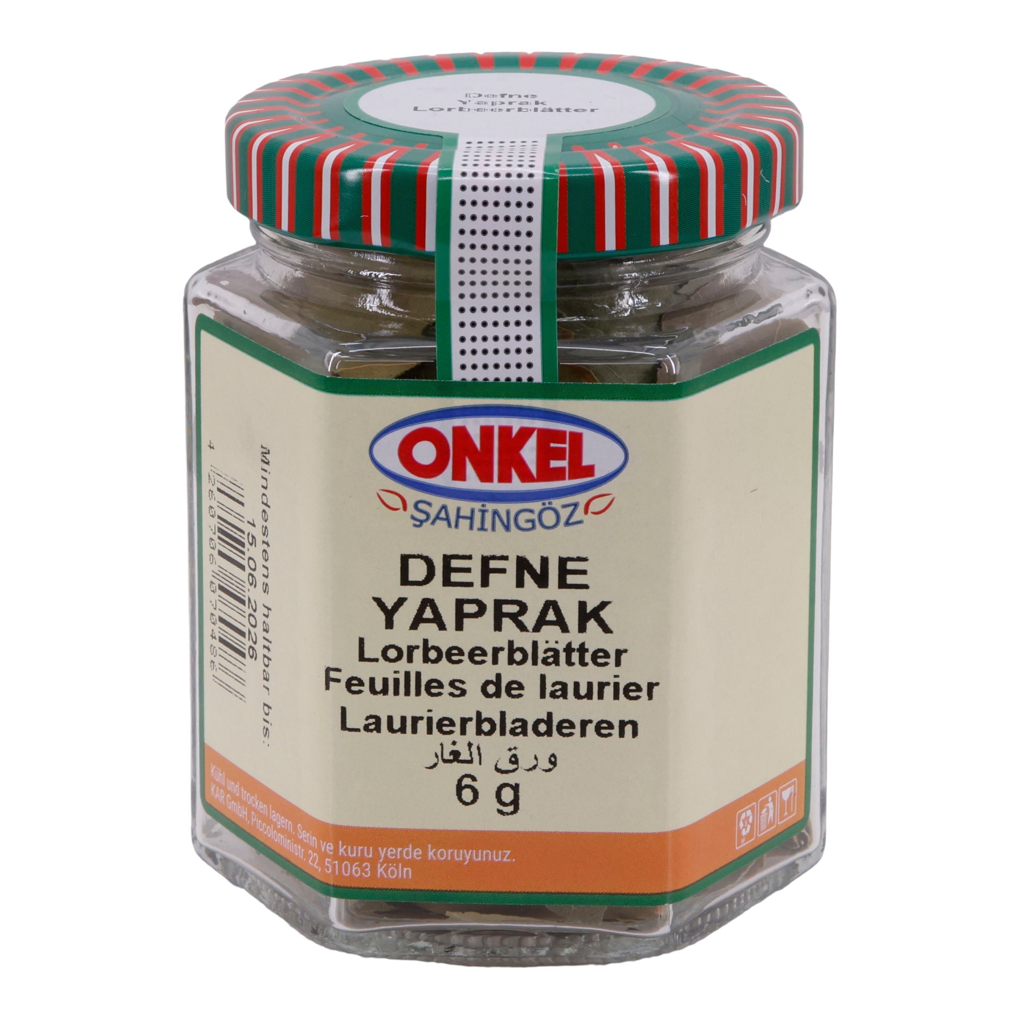 Lorbeerblätter Onkel Şahingöz | Gewürz | getrocknete Blätter | 6 g ONKEL SAHINGÖZ
